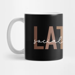 Proud Educated Latina Social Worker Trabajadora Social Mug